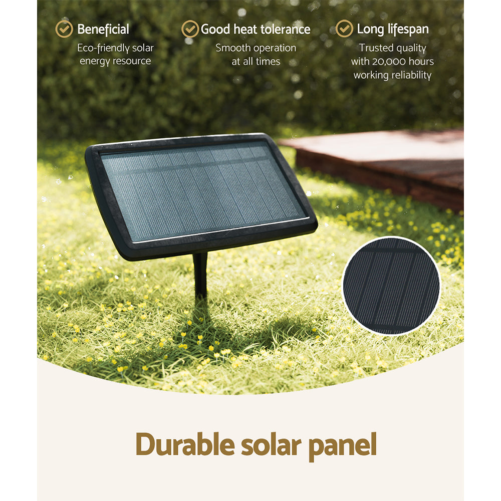 17m Solar Festoon Lights Outdoor LED String Light Christmas Wedding Decor 2 Pack