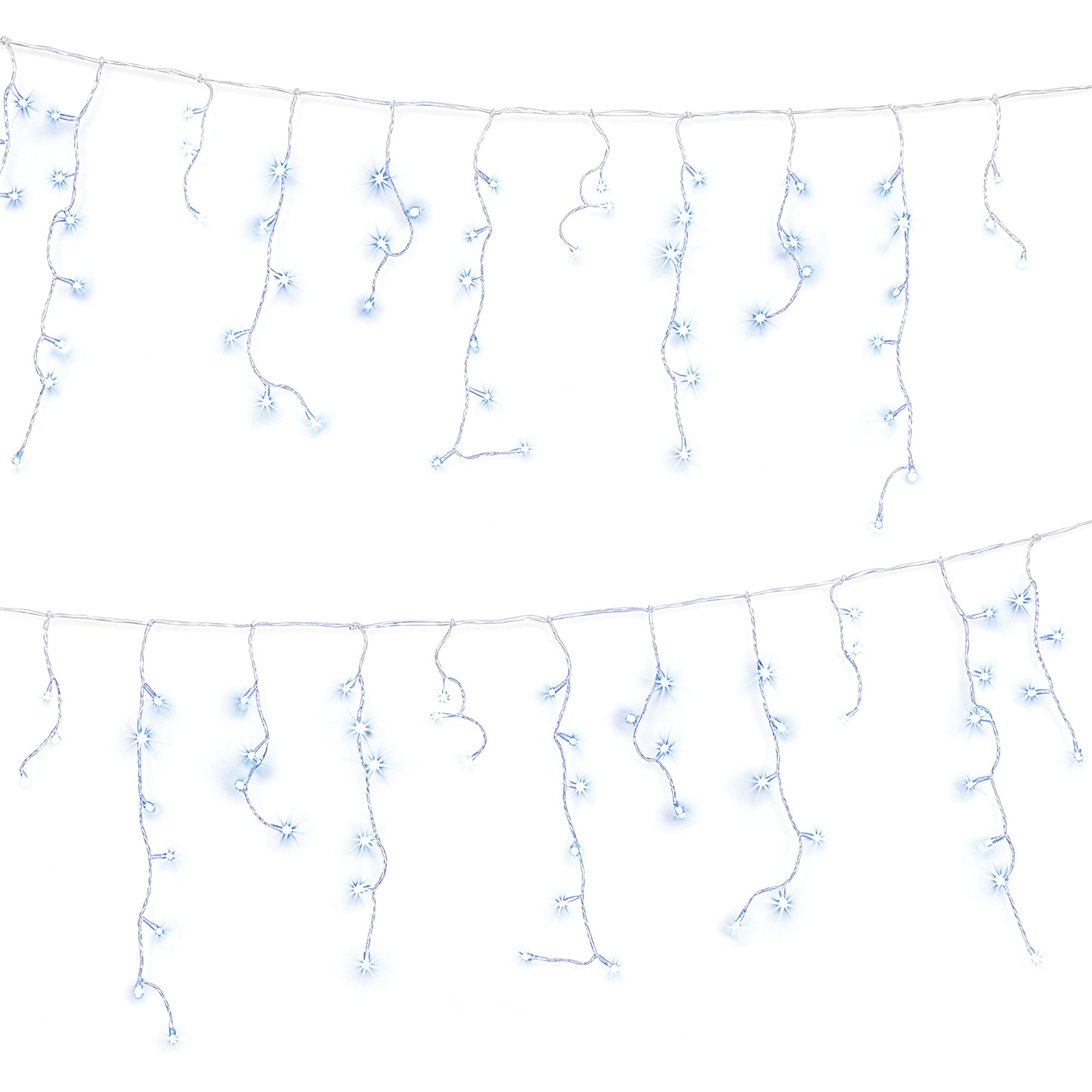 Jingle Jollys 32M Christmas Lights Solar Icicle String Lights 960 LED Cool White