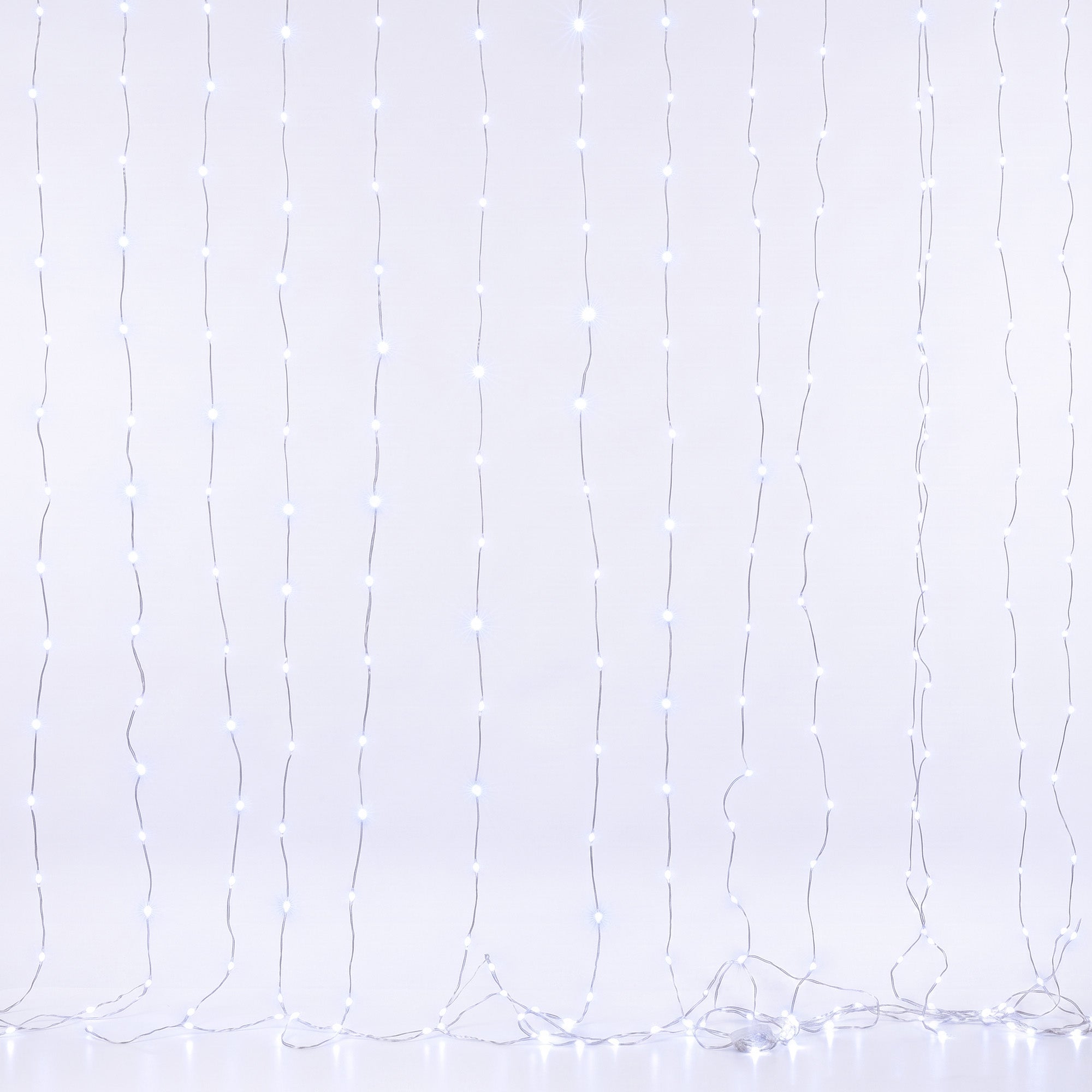 Jingle Jollys 3X3M Christmas Lights Curtain String Light 300 LED Cool White
