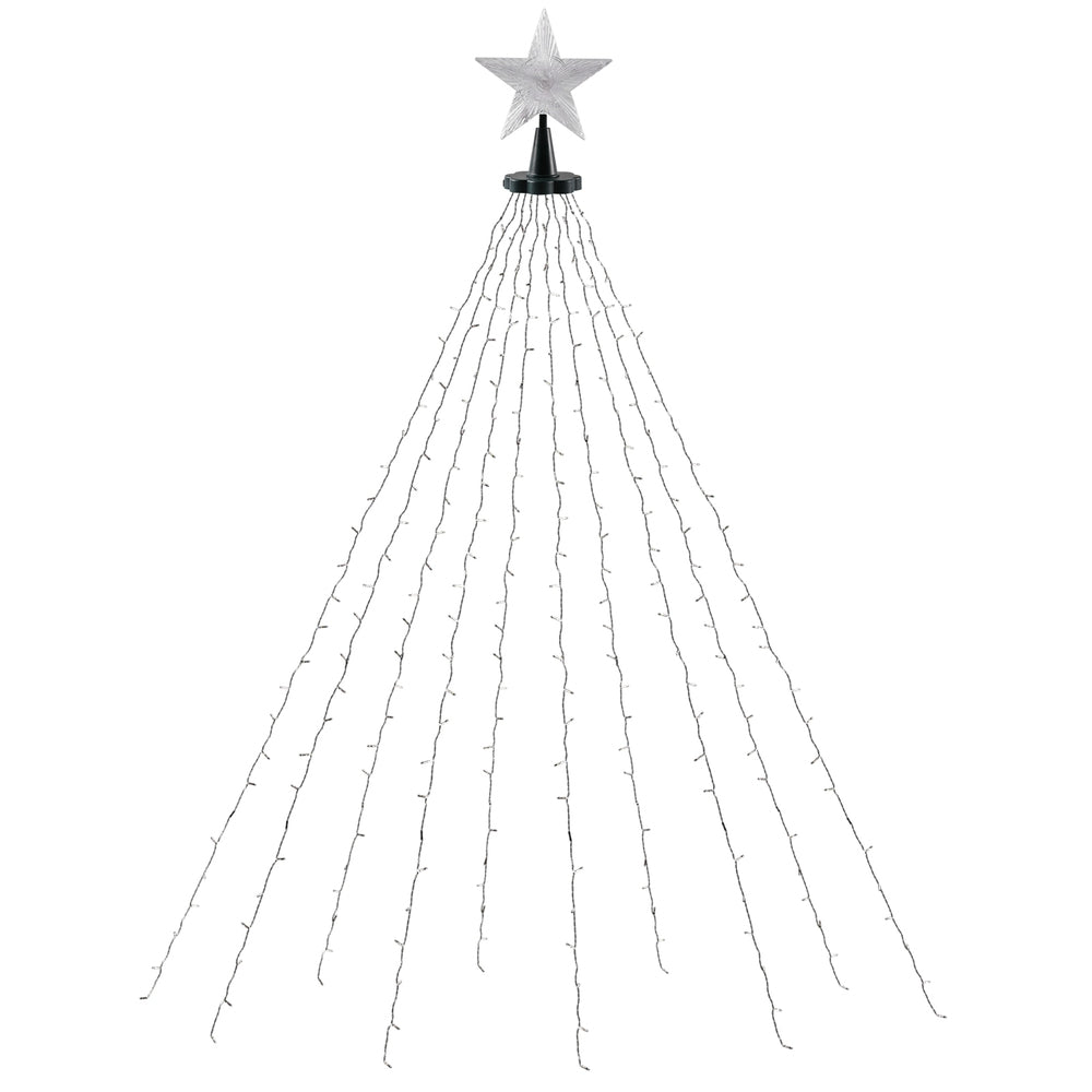 300 LED 2.5M Christmas Lights Waterfall String Fairy Light Jingle Jollys