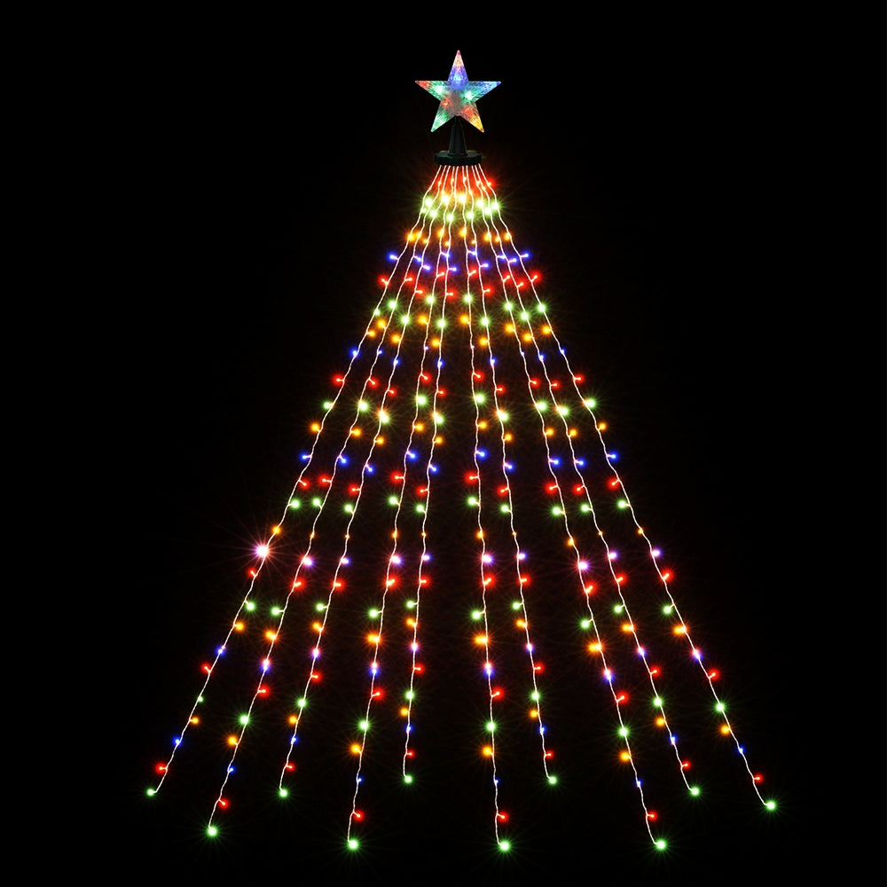 300 LED 2.5M Christmas Lights Waterfall String Fairy Light Jingle Jollys