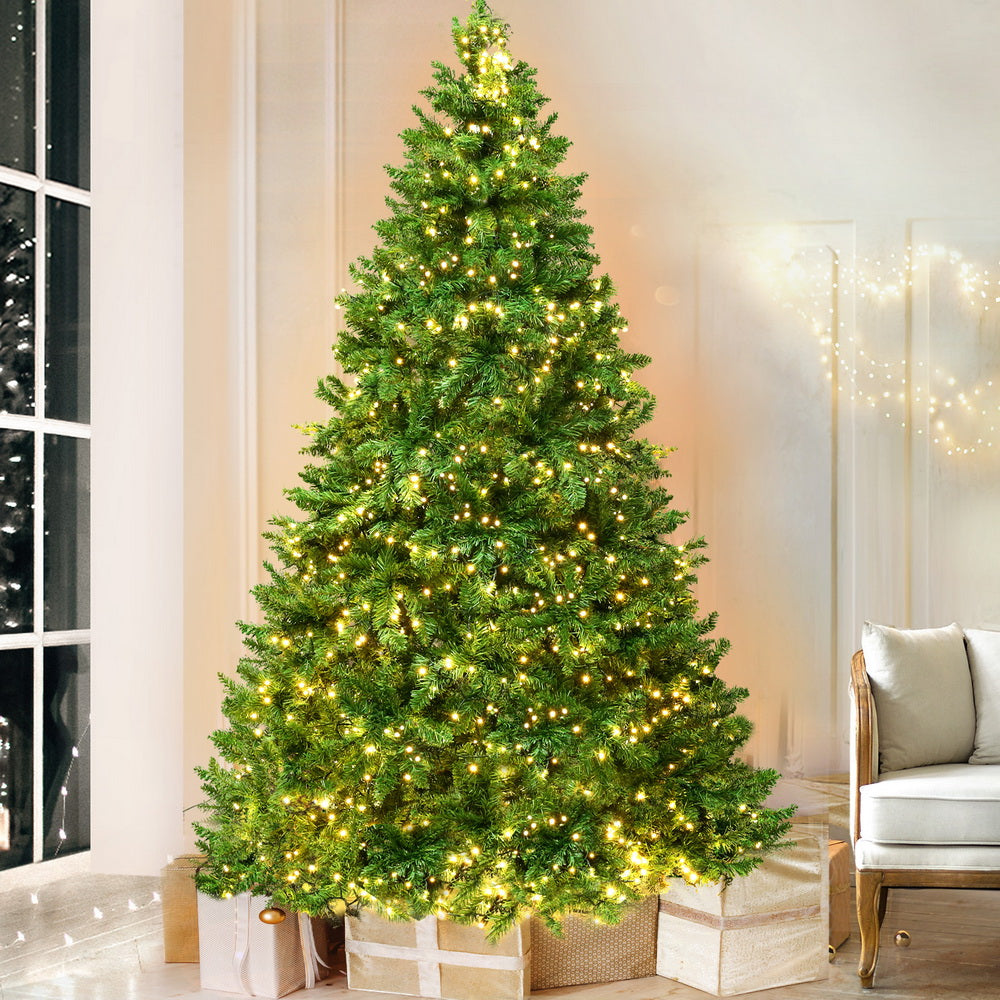 Jingle Jollys Christmas Tree 2.1m Xmas Tree Decorations 1134 LEDs 8 Light Modes