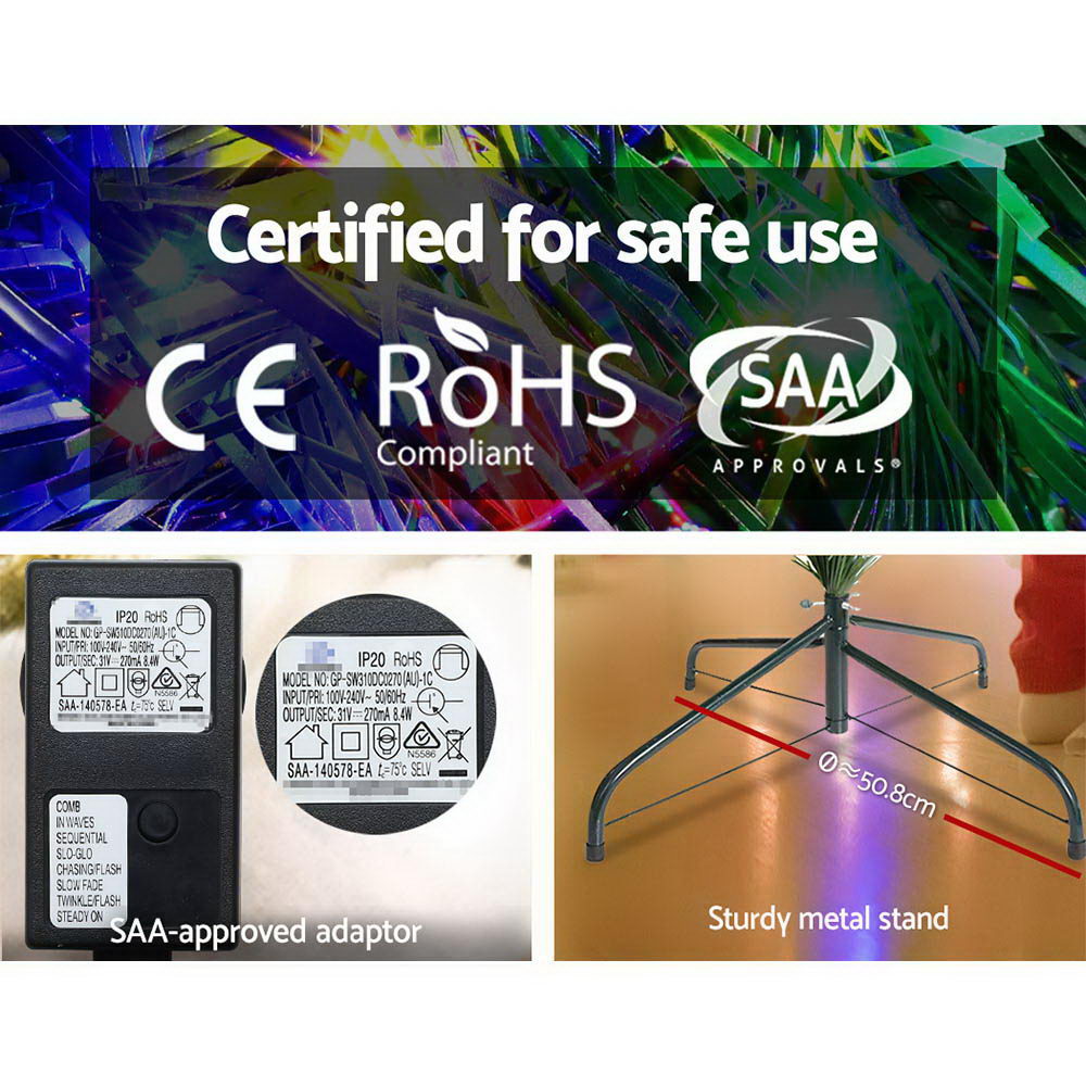 Jingle Jollys Christmas Tree 2.1m Xmas Tree Decor 2800 LED Lights 8 Modes