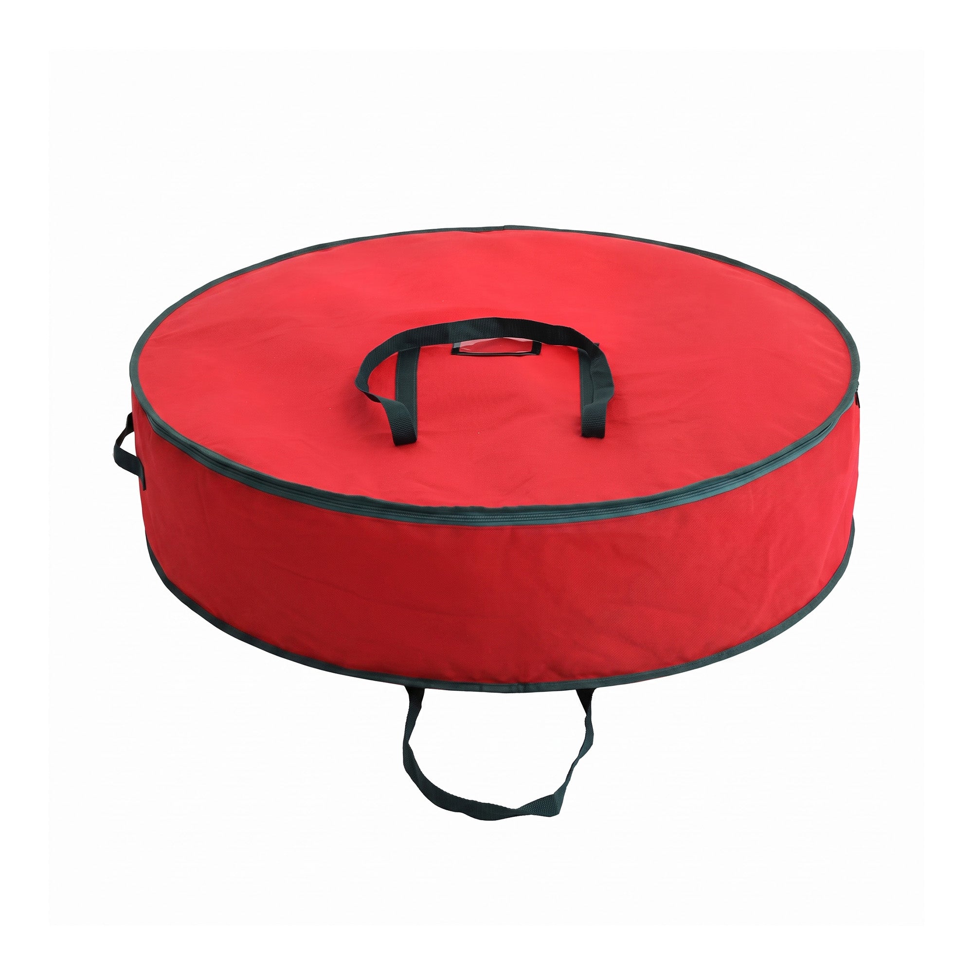 Jingle Jollys Christmas Garland Wreath Storage Bag Baubles Ornaments Container Red