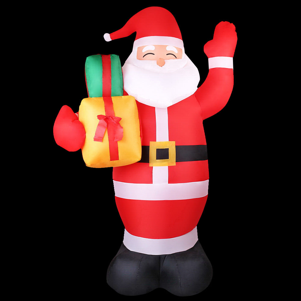 Jingle Jollys Christmas Inflatable Santa 2.4M Illuminated Decorations
