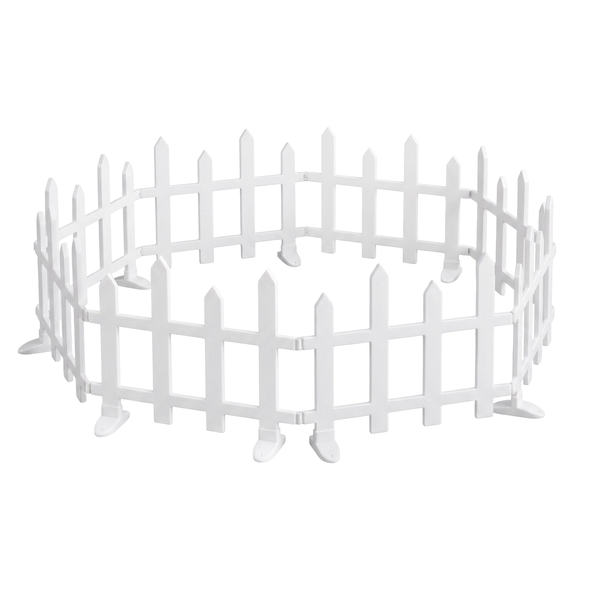 Jingle Jollys 3m Solar Christmas Fence Lights Outdoor Garden Path Decor Warm White 8pc