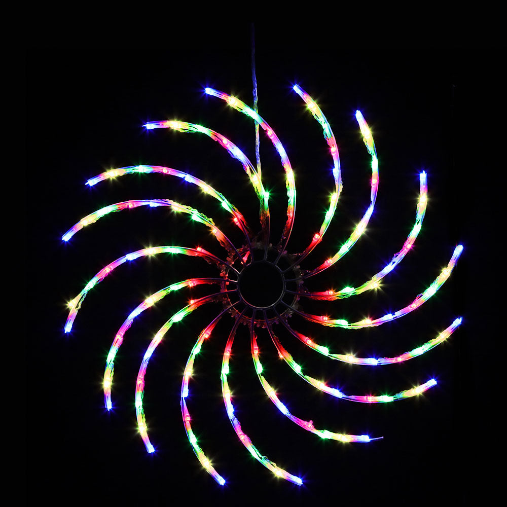 Jingle Jollys Christmas Lights 50cm Spin 128 LED? Decorations