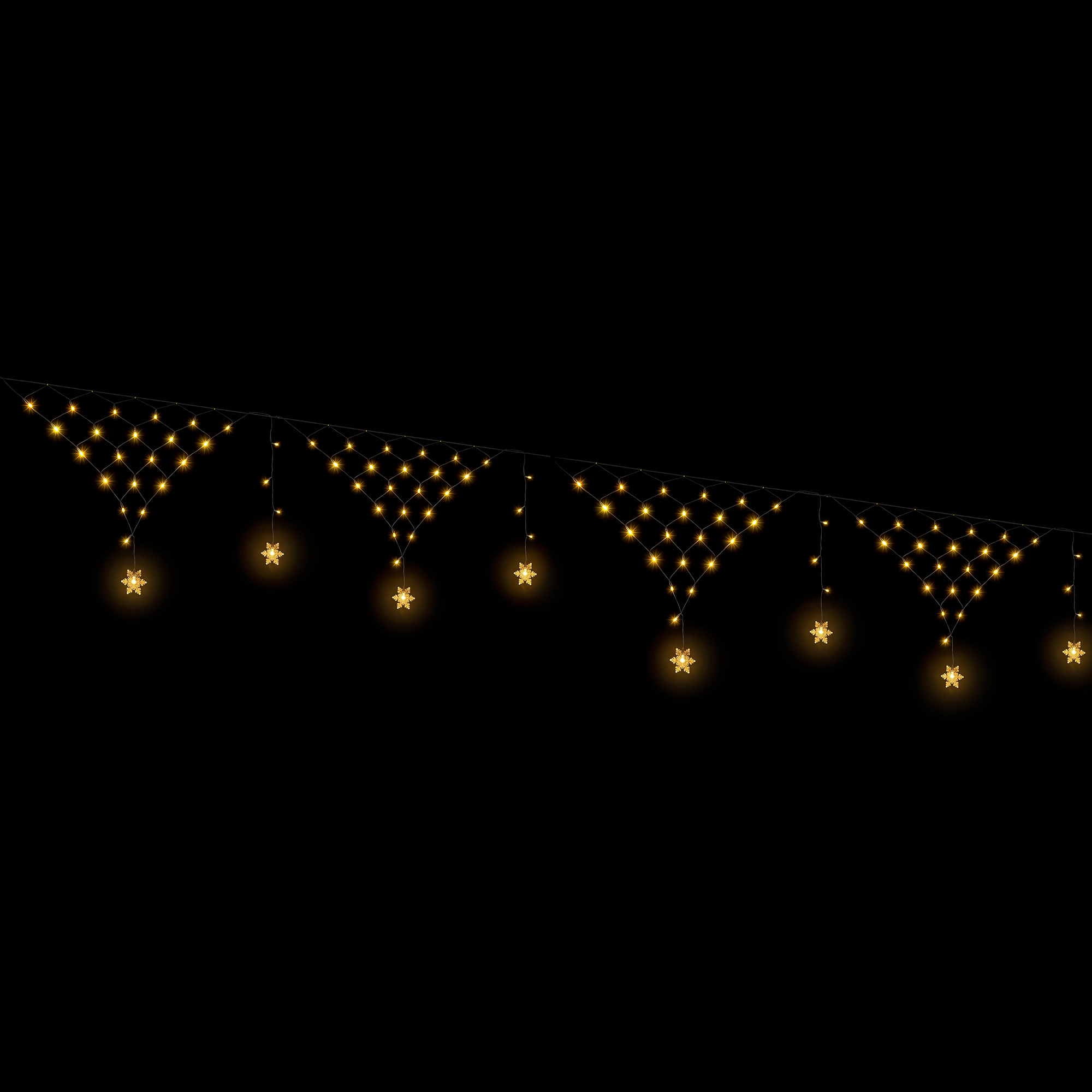 Jingle Jollys Christmas Lights Solar Fairy Lights Warm White Christmas Decorations 4m
